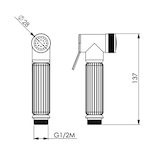 thumbnail of Doccetta per wc vintage in ottone