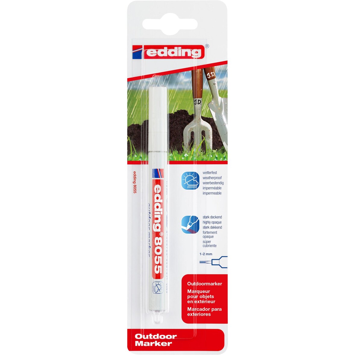 Spezialmarker outdoor weiß