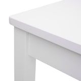 thumbnail of Conjunto de sala de jantar HWC-F77, conjunto de sala de jantar, madeira maciça casa de campo 110cm ~ branco