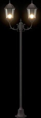thumbnail of vidaXL Garten-Licht Bronze 68 x 20 x 235 cm Aluminium und Glas