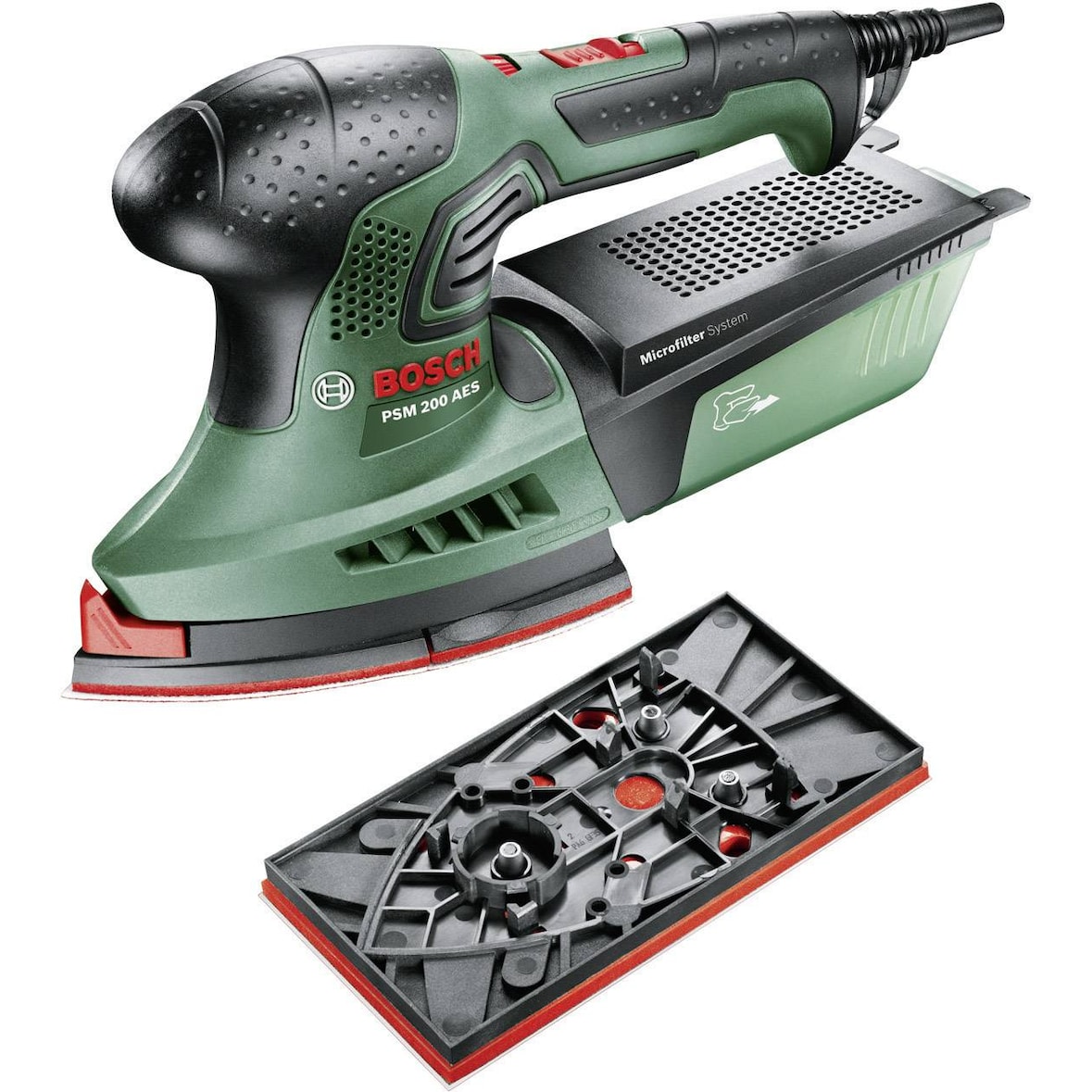 Bosch Home and Garden PSM 200 AES 06033B6000 Multischleifer inkl. Koffer 200 W 92 x 182 mm