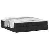 thumbnail of vidaXL Ottoman-Bett mit Matratzen Schwarz 160x200 cm Stoff