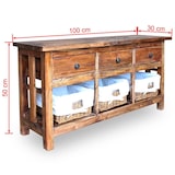 thumbnail of Helloshop26 - Buffet bahut armoire console meuble de rangement bois de récupération massif 100  cm 4402144