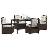 thumbnail of vidaXL 5-teiliges Garten-Essensemble Braun aus Poly-Rattan