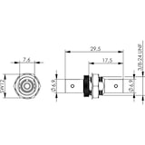 thumbnail of TELEGÄRTNER glasvezelkoppeling ST/ST simplex