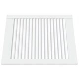 thumbnail of vidaXL Schranktüren Lamellen-Design 2 Stk Weiß 61,5x49,4 cm Massivholz