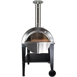 thumbnail of MF - Horno de leña exterior para pizzas y pan modelo Chef Junior negro con mesa para uso en jardín