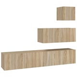 thumbnail of vidaXL 4-tlg. TV-Schrank-Set Sonoma-Eiche Holzwerkstoff