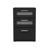 thumbnail of Nachttisch mit drei Schubladen 40x60x38 cm schwarz aus Holz