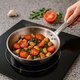 thumbnail of WellHome - Set di 8 padelle Ø20/22/24/26/28/30/32/34cm in acciaio inox, adatte all'induzione e SENZA rivestimento antiaderente