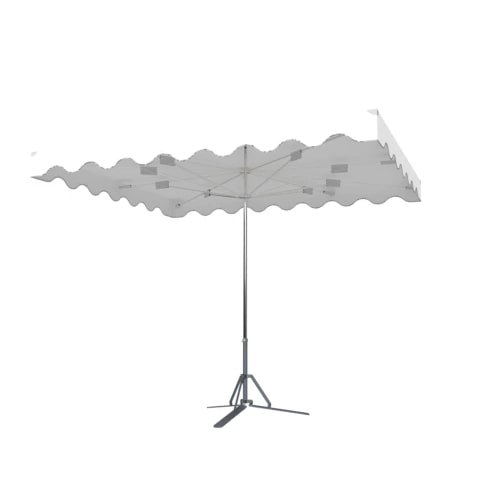 Parasol forain 220x180 fixe blanc.
