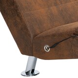 thumbnail of vidaXL Massage Chaiselongue mit Kissen Braun Wildleder-Optik