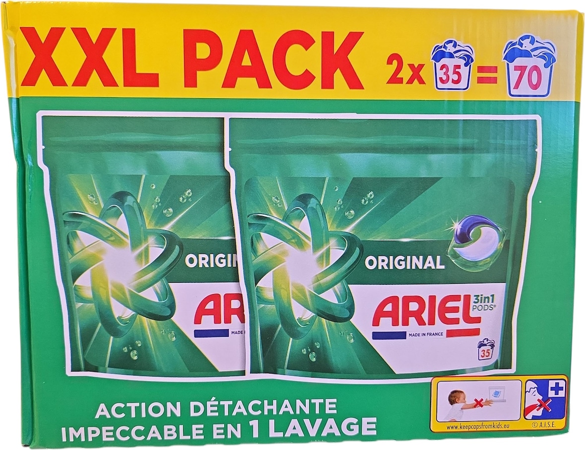 Ariel 3 in 1 Pods 2 x 35 Stück Frsh Air XXL