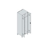 thumbnail of C+P Wäsche-/Kombispind Classic PLUS, Füße, 2 Abteile, 1950x600x500mm, 7035/7035