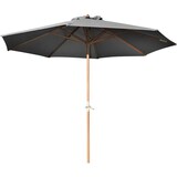thumbnail of Proloisirs Parasol Bois 300/8 baleines Manivelle - Gris