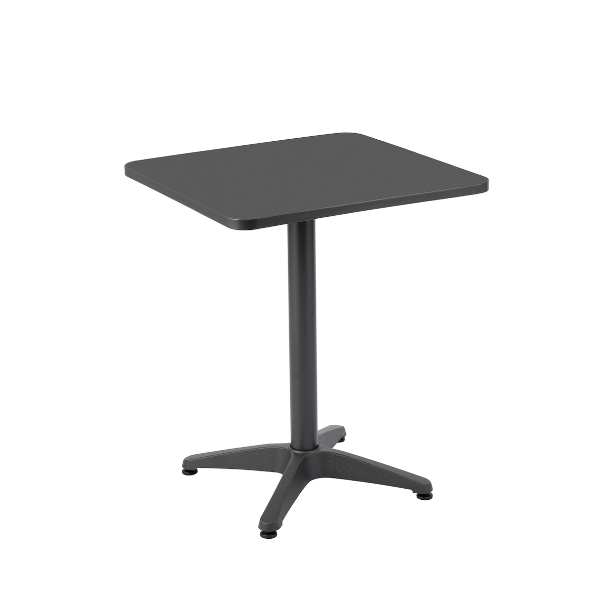 METRO PROFESSIONAL Mesa de exterior Gastro Narni, acero, 60 x 60 cm, cuadrada, gris oscuro