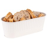 thumbnail of APS Besteckbehälter / Korb 29,5 x 12 cm, H: 10 cm 18/0 Edelstahl, weiß