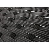 thumbnail of Poly-Rattan Gartentisch Halden, Beistelltisch Tisch mit Glasplatte ~ anthrazit