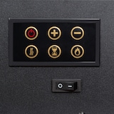 thumbnail of KlarsteinLausanne Luxe Elektrischer Kamin 2000W 2 Heizstufen 90 cm EdelstahlSilber