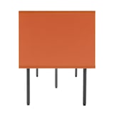 thumbnail of 2-deurs TV-meubel in staal en MDF, melamine afwerking, 150 cm, oranje