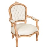 thumbnail of Biscottini Poltrona mini imbottita - Sedia camera da letto - Poltroncina salotto –Poltrona con braccioli – Poltrona salotto in legno