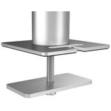 thumbnail of Monitorhalter mit Arm für 1 Monitor+1 Tablet silber Tischdurchführung