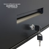 thumbnail of PROREGAL Werkzeugschrank ELEPHANT Metall hängend abschließbar Wandschrank 55x80x40cm 2 Ebenen Stahl mit Pulverbeschichtung Schwarz Hängeschrank