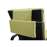 thumbnail of Poly-Rattan Sonnenliege Carrara, Relaxliege Gartenliege Liege, Alu ~ anthrazit, Kissen hellgrün