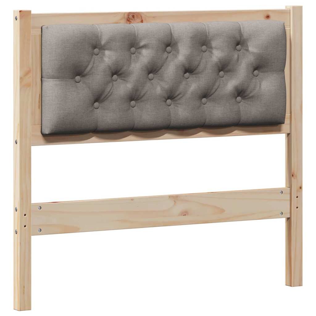 vidaXL Kopfteil Sonstiges Braun und Taupe 90 cm Massivholz Kiefer