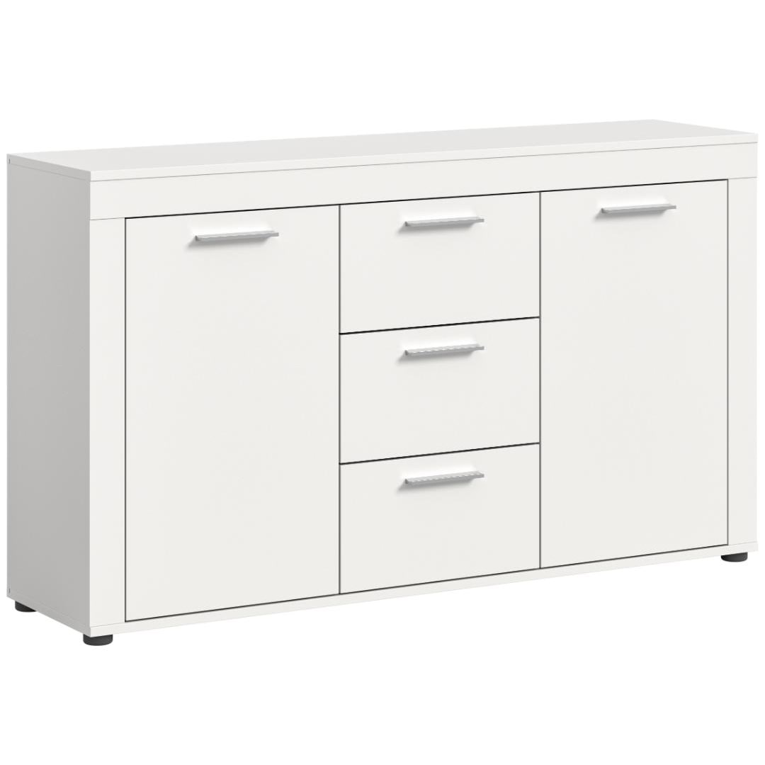 Jam Sideboard 2 Türen, 3 Schubladen weiß.