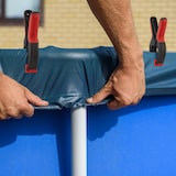 thumbnail of Relaxdays Klemmzwingen 8er Set, 7cm Spannweite, 13kg Spannkraft, rutschfeste Griffe, rotierbare Klemmbacken, schwarz/rot