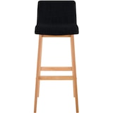 thumbnail of Banqueta Hover Tecido Estrutura de Quatro Pés Natural preto