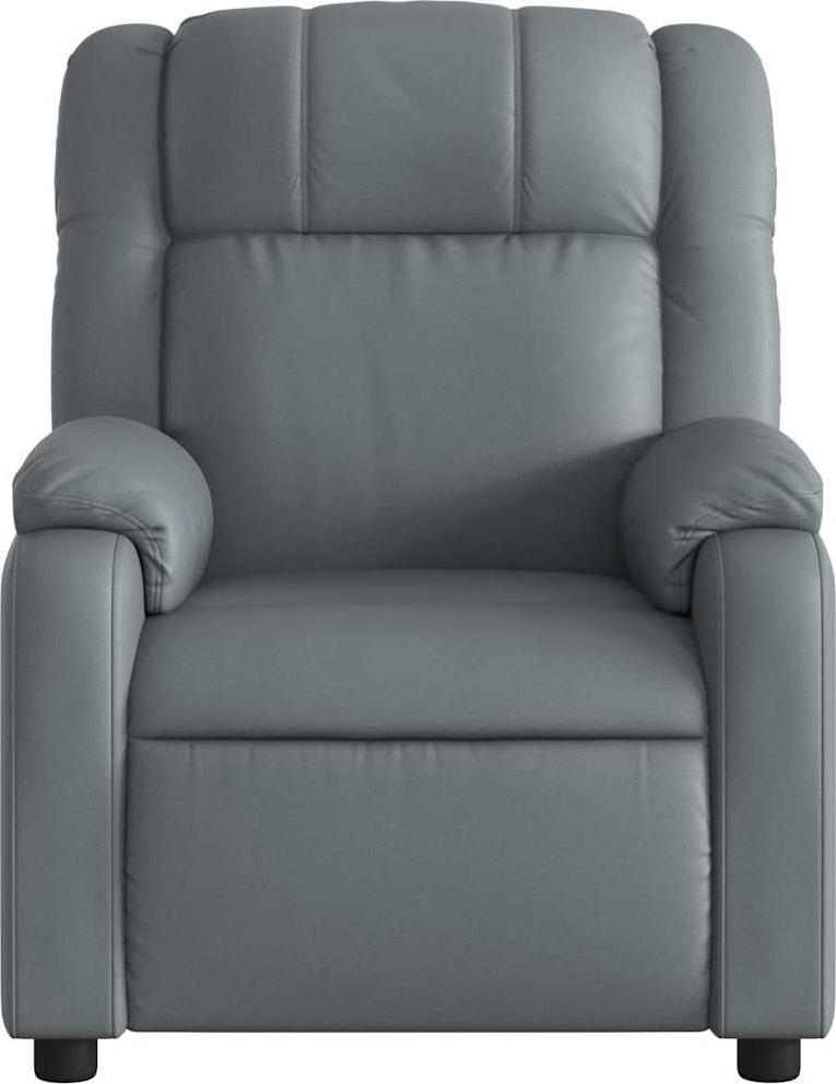 Ein grauer Massagesessel.