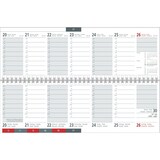 thumbnail of Tischquerkalender 166 32x10,5cm 1 Woche/2 Seiten Register 2026
