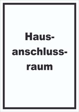 thumbnail of Hausanschlussraum Schild mit Text HAR hochkant A2 (420x594mm)