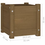 thumbnail of Helloshop26 - Hochbeet für Pflanzen und Blumen geeignet für den Außenbereich auf Terrasse oder im Garten 31 x 31 x 31 cm massives 02_0038620
