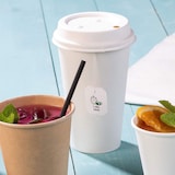 thumbnail of BIOZOYG 50 Stück kompostierbare Einwegbecher 400ml / 16oz Pappbecher, Trinkbecher, Wegwerfbecher, Getränkebecher, einwandig, weiß, kompostierbar