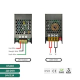 thumbnail of Fuente de alimentación LED regulable de 12 V y 200 W, transformador ultrafino para tira LED, controlador LED