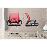 thumbnail of Sedia a sbalzo Eureka rosso