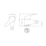 thumbnail of Bidetarmatur Einhebel Wasserhahn für Bidet chrom
