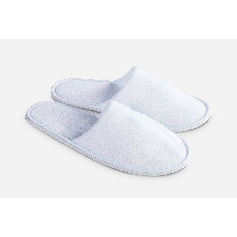 Zapatillas para hotel de Algodón y suela de Eva. Zapatillas de baño para hoteles