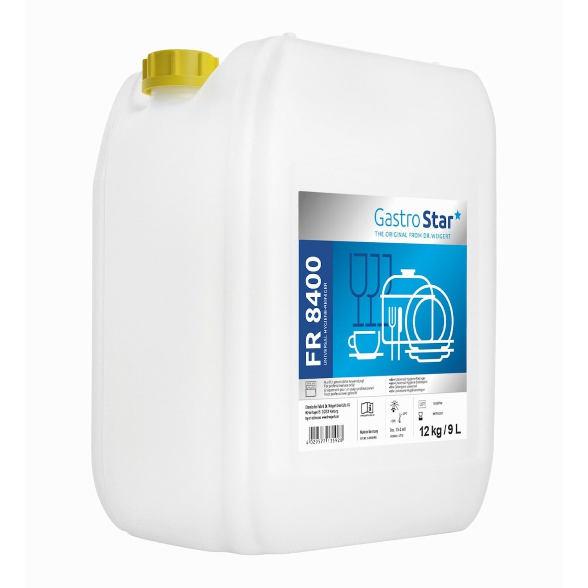 Dr. Weigert Gastro Star FR 8400 Geschirrreiniger 12 kg