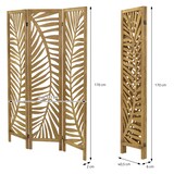 thumbnail of ML-Design Paravent Fukuoka 3-teilig 170x121 cm Natur Holz Raumteiler Faltbar Sichtschutz Trennwand Schlafzimmer