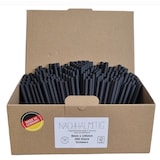 thumbnail of Nachhalmtig strohhalme Papier schwarz 8mm x 145mm  250 Stück MADE IN GERMANY