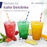 thumbnail of Inoverse 100 stk Trinkbecher, 300ml Plastikbecher, Transparent Einwegbecher 0,3l