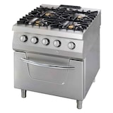 thumbnail of Premium fornuis - 4 branders - dubbel toestel - diepte 90 cm - gas incl elektrische oven