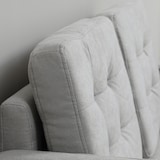 thumbnail of 2-Sitzer-Sofa aus Samt in Hellgrau mit Stauraum, 117x62x78 cm