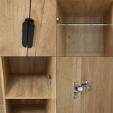 thumbnail of Helloshop26 - Armario moderno para dormitorio mueble de almacenaje atemporal con 1 barra para colgar y 4 estantes MDF 176 x 80 x 52 03_0006373