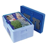 thumbnail of METRO Professional Thermobox Maxi, EPP, 55 L, Toplader, mit Kühlakku-Deckel und Kunststoffeinlage, blau