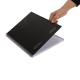 thumbnail of Caderno A4+ capa extra rígida 80H 80G pautado microperfurado 1 faixa colorida Navigator Preto